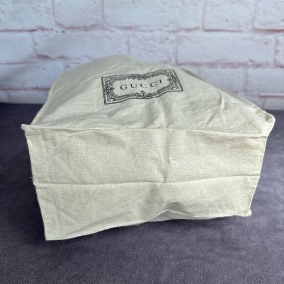 Gucci Cotton Logo Shopping Bag Tote - Picture 4 of 6